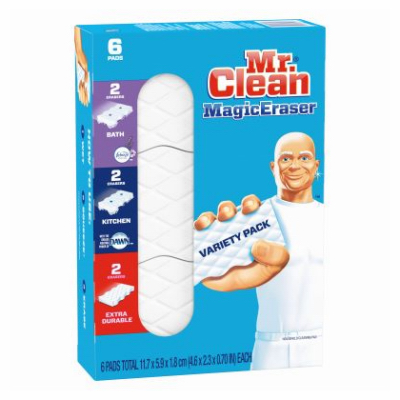 6pk Mr Clean Magic Eraser mixed