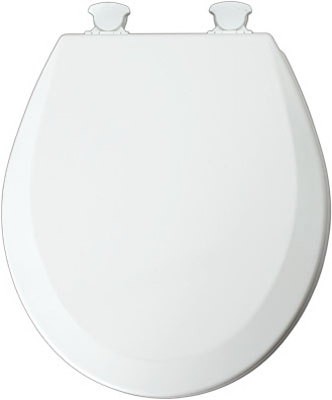 46EC    Toilet Seat WD WHT RND