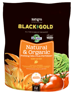 Black Gold 8QT Organic Potting Soil