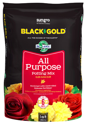 Black Gold 16QT All Purpose Mix Soil