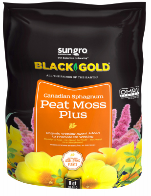 8QT Peat Moss Plus BY Black Gold