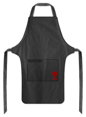 6474    BBQ Apron BLK/RED