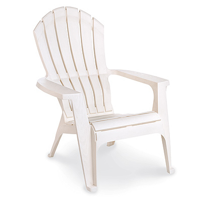 White Ergonomic Adirondack Chair