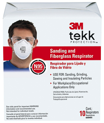 10PK Sand FBG Respirator