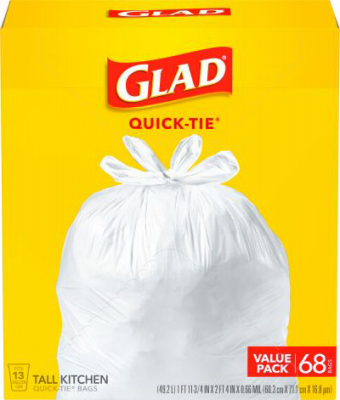 68CT 13GAL Kitch Bag Glad