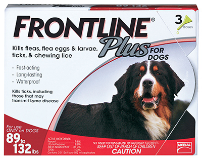 FRONTLINE PLUS FOR DOGS 89-132#