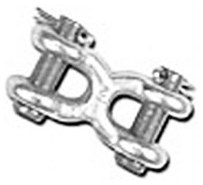 Double HH 24096 Mid-Link Double Clevis, 6600 lb Working Load, Forged Steel,