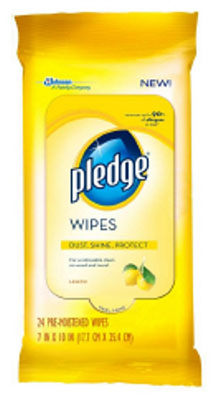 72807   Pledge 24CT Furn Wipes