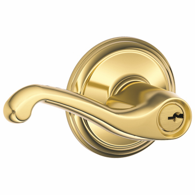 Flair Bright Brass Entry Lockset