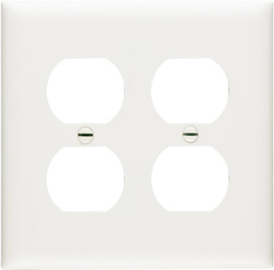 WHT 2G 2DPLX Wall Plate