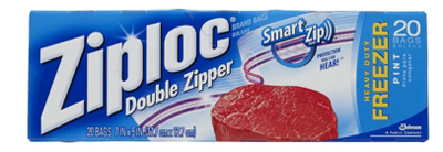 Ziploc Freezer Bag  Pt 20ct