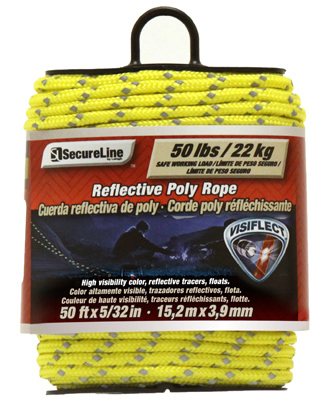 5/32x50 Yellow Visiflect Rope