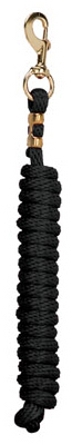 POLY LEAD ROPE W/SNAP - BLACK