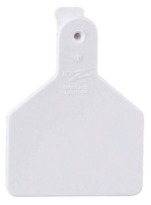 25PK WHT Calf Z Tag