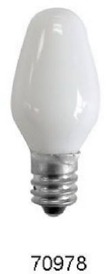 4pk 7w White Night Light Bulb WP