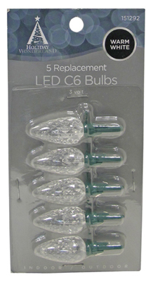 Warm White C6 LED Repl Bulb