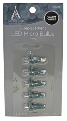 5PK Warm White Micro Bulb