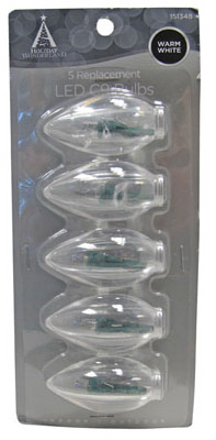 HW 5PK WW C9 Glass Bulb