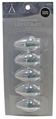 HW 5PK WW C7 Glass Bulb