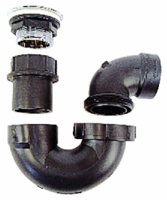 P118C   Tub Drain Kit BLK/CHR