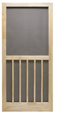 32"X 80-1/2" Wood Screen Door