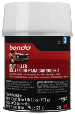 thumbnail image 2 of BONDO Lightweight Body Filler - 1 Quart Can, Microsphere Formula For Automotive Repair & Dent Fixing 2 of 9