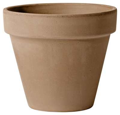 5.9" Moka Clay Flower Pot