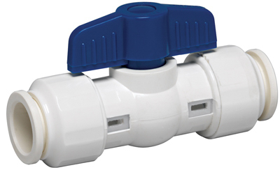 1/2" Push Fit PVC Valve