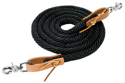 Roper Reins 5/8"X8' Black