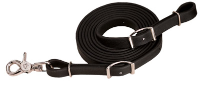 REINS BLK 5/8x8 SYNTHETIC
