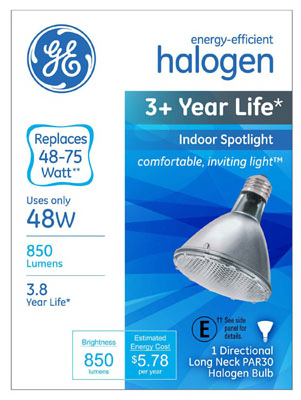GE 48W Par30 Halogen Bulb