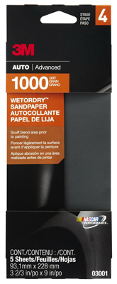 5pk 1000gr 3m Auto Sandpaper