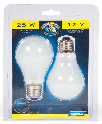 2PK 25W RV House Bulb