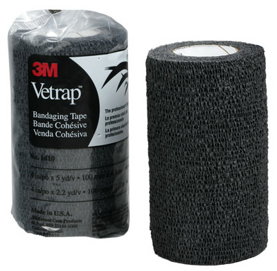 1410BK  Vetrap 4x5YD BLK Tape