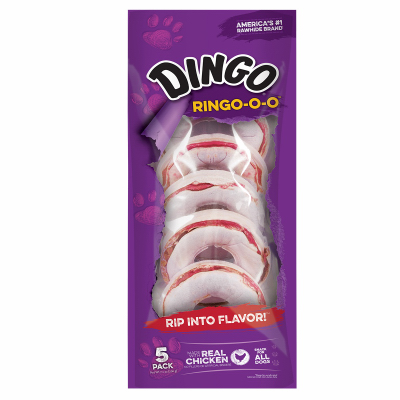 Dingo 5PK Ringo Rawhide Chews