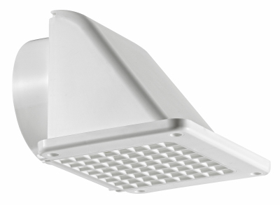 4" White Double Under Eave Vent