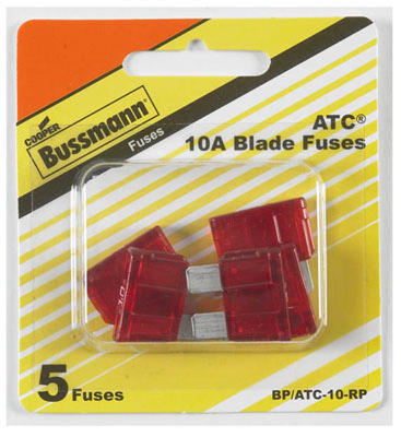 5PK 10A RED Auto Fuse