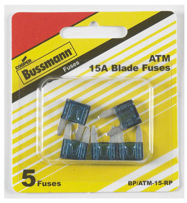 5pk ATM15 Mini-Blade Auto Fuse