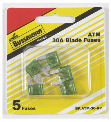 5pk ATM30 Mini-Blade Auto Fuse