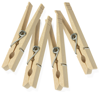 24PK WD Clothespin