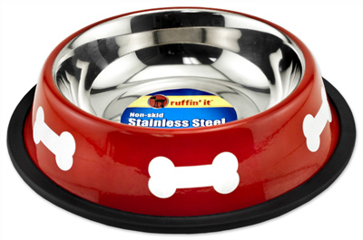 16OZ RED/Bone SS Bowl