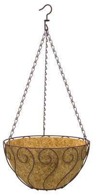 14"Rust RND Hang Basket