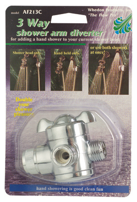 3-Way Shower Arm Diverter Chrome