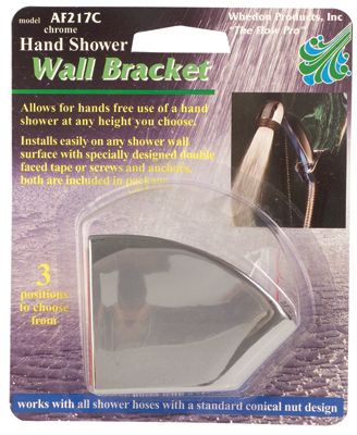 3-Way Chrome Shower Wall Bracket