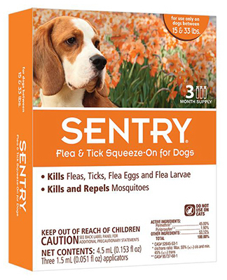 Sentry 3CT 33LB Flea & Tick