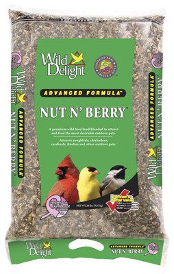 Wild Delight 366200 Bird Food, Nut N Berry, 20 lb Bag