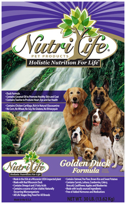 Nutr 30LB Duck Dog Food