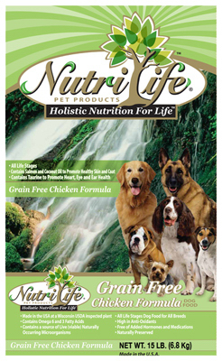 Nutr15LB Chick Dog Food