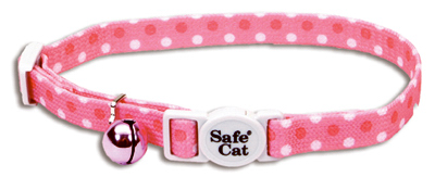 12" ADJ PNK Cat Collar