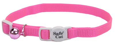 12" ADJ PNK Cat Collar